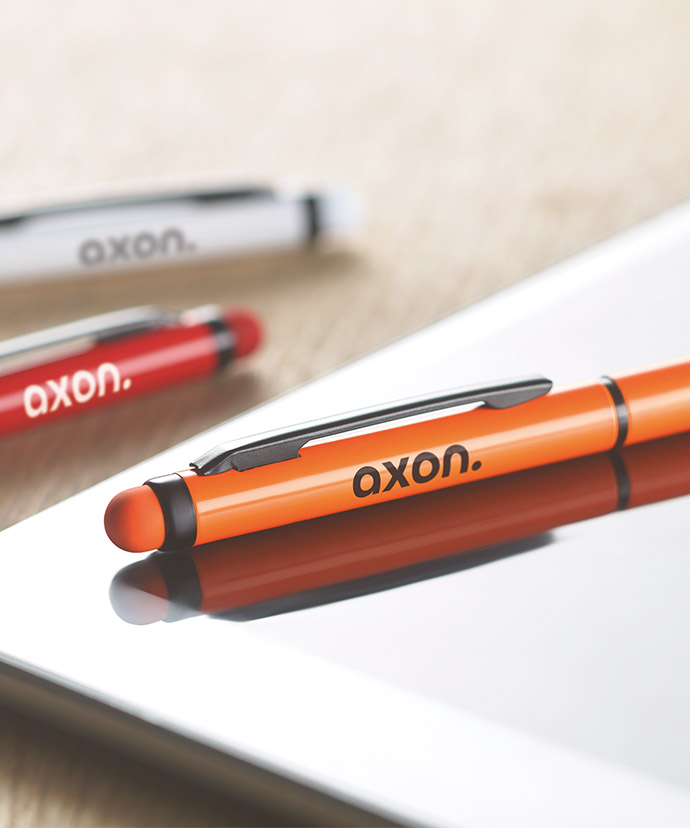 Kynä, josta näkyy suosittu kohta painatukselle.