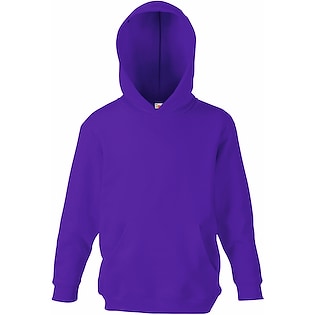 Fruit of the Loom Kids Classic Hooded Sweat - purple