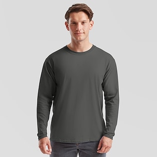 Fruit of the Loom Valueweight Long Sleeve T - light graphite