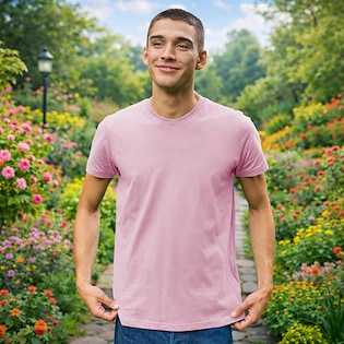 Neutral Mens Fitted T-shirt - light pink