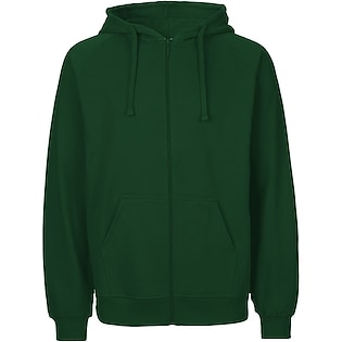 Neutral Mens Zip Hoodie - bottle green