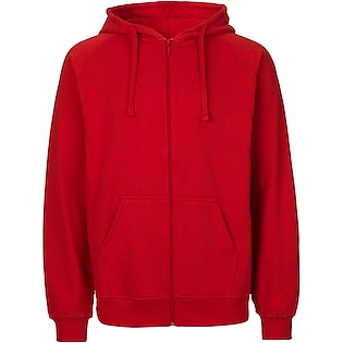 Neutral Mens Zip Hoodie - red