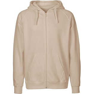 Neutral Mens Zip Hoodie - sand