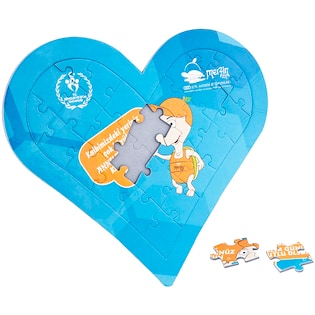 Palapeli Heart, 19 x 20 cm