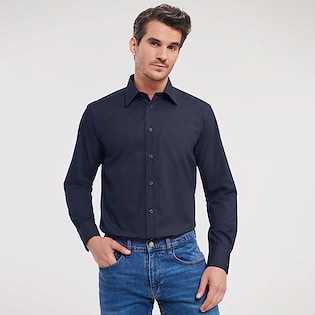 Russell Men´s Long Sleeve Fitted Polycotton Shirt 924M