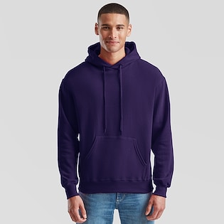 Fruit of the Loom Classic Hooded Sweat - purple