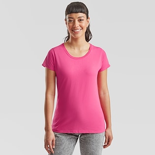 Fruit of the Loom Lady-fit Valueweight T - fuchsia